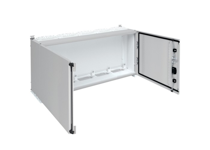 П'ятисекційна шафа Hager FR35S Univers IP55/II 500x1300x275мм (сірий)