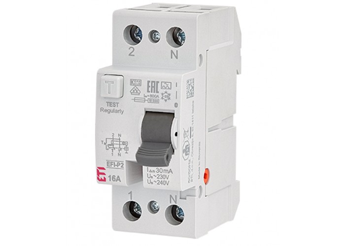 ПЗВ Eti 2p EFI6-P2 16/0,03 A 6кА (2061260)