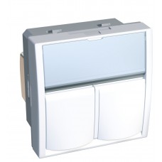 Розетка Schneider Electric Altira ALB44357N 2хRJ45 Cat6А екранована (білий)