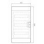 Щиток ABB Mistral65 на 36 (12x3) модулів (GWT 750 °)