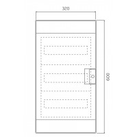 Щиток ABB Mistral65 на 36 (18x2) модулів