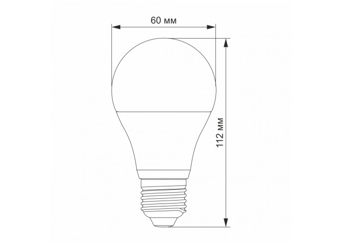 LED лампа Videx A60e 10W E27 4100K с сенсором освещенности VL-A60e-10274-N