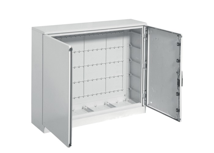 Шафа з поліестеру Hager FL331B Orion Plus IP65 з цоколем і непрозорими дверима 900X1100X300мм