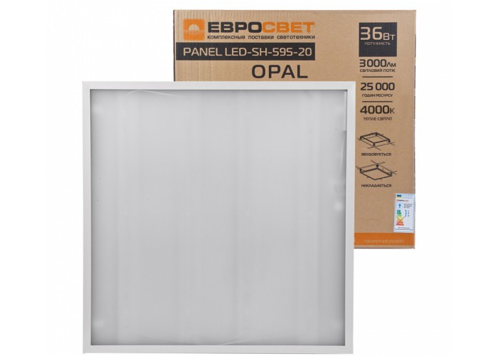 Світлодіодна панель Євросвітло 40517 OPAL 36Вт 4000К 3000Лм