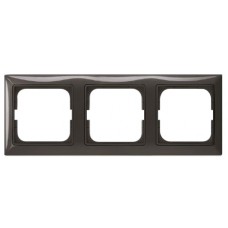 Тримісна рамка ABB Basic 55 2CKA001725A1508 2513-95-507 (чорний шато)