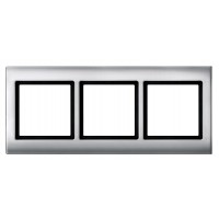 Тримісна рамка Schneider Electric Aquadesign MTN400360 (алюміній)