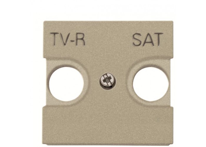 Центральна плата TV-R SAT розетки ABB Zenit 2CLA225010N1901 N2250.1 CV (шампань)