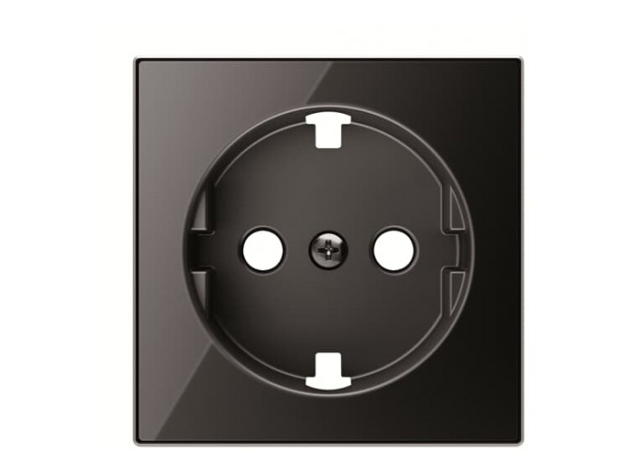Центральна плата розетки ABB Sky 2CLA858890A2501 8588.9 CN із заземленням (чорне скло)