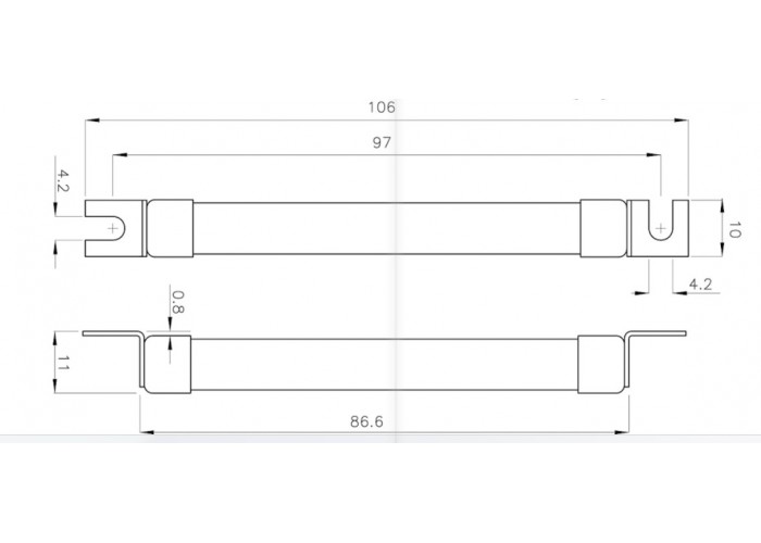 Запобіжник ETI 002625213 CH SU 10x85 gPV 8A 1500V (30kA)