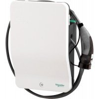 Зарядна станція Schneider Electric EVB1A7PCKI Smart Wallbox T2 32А з підключеним кабелем та ключем