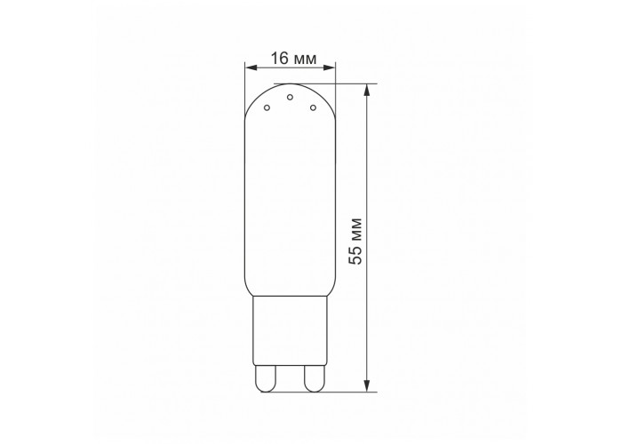 Cіліконова LED лампа Videx G9S G9 4Вт 4100K (VL-G9S-04224)