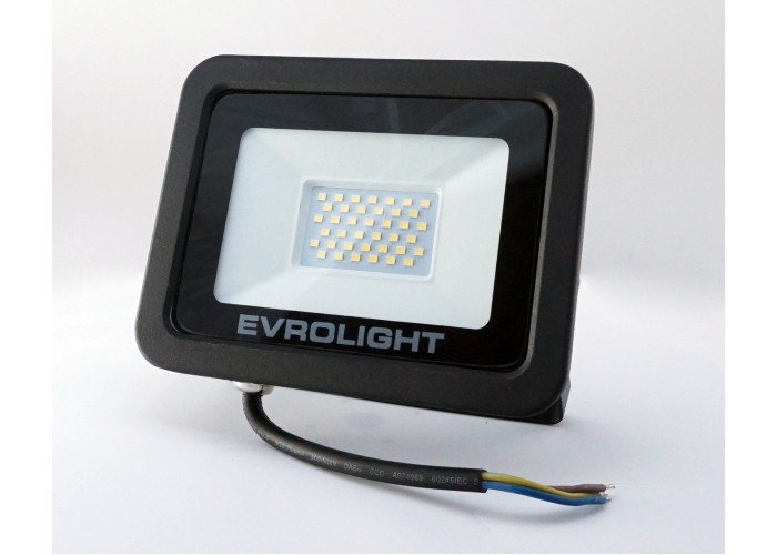 LED прожектор Evrolight FM-01-30 (57054) 30Вт 6400K