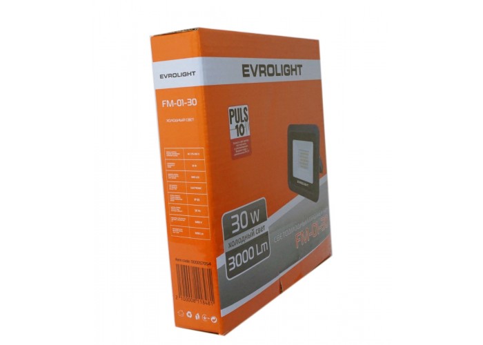 LED прожектор Evrolight FM-01-30 (57054) 30Вт 6400K
