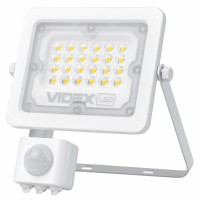 LED прожектор Videx F2e 10Вт 5000K (VL-F2e105W-S) з датчиком руху та освітленості