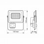 LED прожектор Videx F2e 10Вт 5000K (VL-F2e105W-S) з датчиком руху та освітленості
