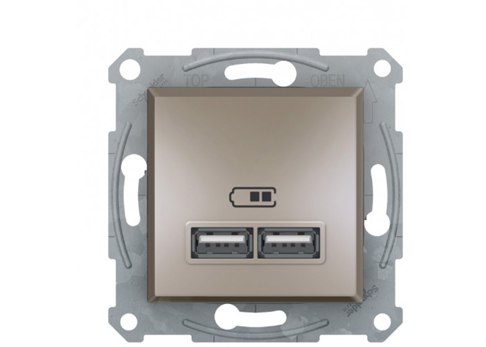USB розетка Schneider Electric Asfora EPH2700269 (бронза)