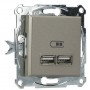 USB розетка Schneider Electric Asfora EPH2700269 (бронза)
