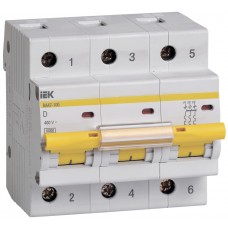 Автомат електричний IEK ВА47-100 3Р D 25А 10кА