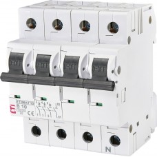 Автоматичний вимикач ETI 002126714 ETIMAT 10 3p+N 10А (10 kA)