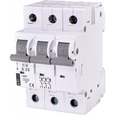 Автоматичний вимикач ETI 002175318 ST-68 3p B 25А (4.5 kA)