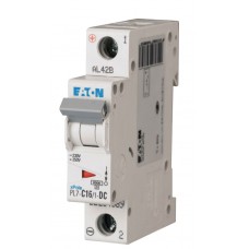 Автоматичний вимикач Eaton PL7-C16/1-DC 250В DC 16А C