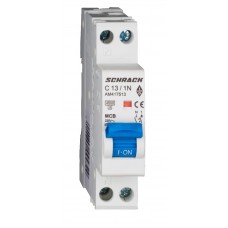 Автоматичний вимикач Schrack AM417513 4,5кА 13А 1P+N C