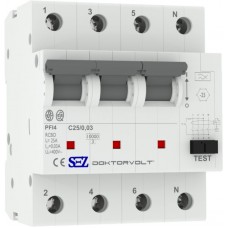 Диф автомат SEZ PFI4 C 25A/0,03A (PFI4C_25A/0,03A)