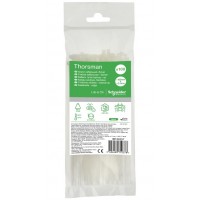 Хомут Schneider Electric IMT46257 160x2, 5мм білий (100шт)