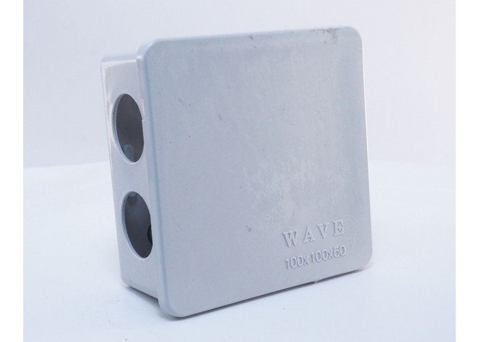 Коробка монтажна Wave W000043 100х100х50 з 7 вводами для труб
