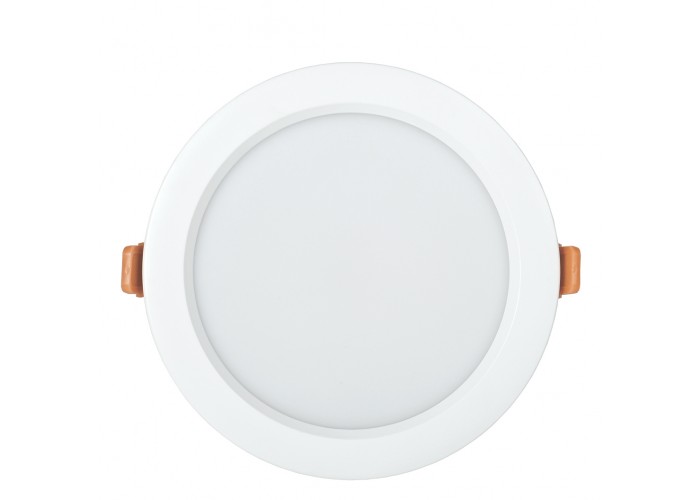 Круглий врізний світильник IEK LDVO0-1802-20-4000-K01 ДВО 1802 PRO 20Вт 4000K IP40