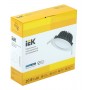 Круглий врізний світильник IEK LDVO0-1802-20-4000-K01 ДВО 1802 PRO 20Вт 4000K IP40