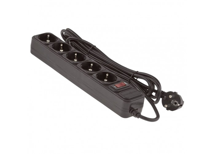 Мережевий фільтр LogicPower LP-X5, 5 місць, 3м