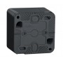 Накладний прохідний 2-клавішний перемикач Schneider Electric MUR35022 (сх.6+6) IP55 (антрацит)