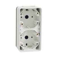 Накладний вертикальний блок підрозетників Schneider Electric MUR39912 IP55 (білий)