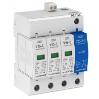 Обмежувач перенапруг OBO Bettermann (5094931) Тип II V10-C 3+NPE+FS