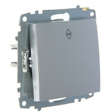 Одноклавішний прохідний вимикач ABB Cosmo 619-011000-209 (алюміній)