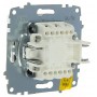 Одноклавишный проходной выключатель ABB Cosmo 619-011000-209 (алюминий)