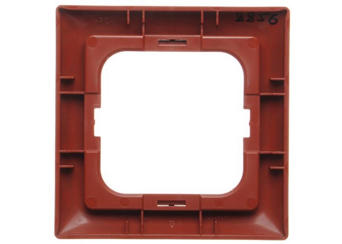 Одномісна рамка ABB Basic 55 2CKA001725A1516 2511-97-507 (червоний фоєр)