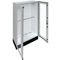 Підлоговий щит із прозорими дверима Hager FR24U2 Univers IP55/II 1850x1050x400мм із цоколем h=200мм