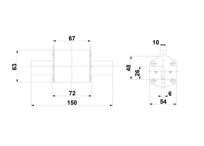 Плавка вставка Schrack ISP02315 NH 315A розмір 2