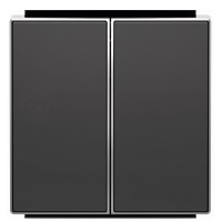 Подвійна клавіша ABB Sky 8511 NS (чорний оксамит)