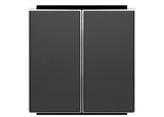 Подвійна клавіша ABB Sky 8511 NS (чорний оксамит)