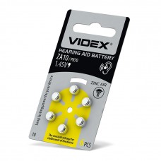 Повітряно-цинкова батарея Videx ZA10 (PR70) (ZA10 (PR70) B6) 6 шт
