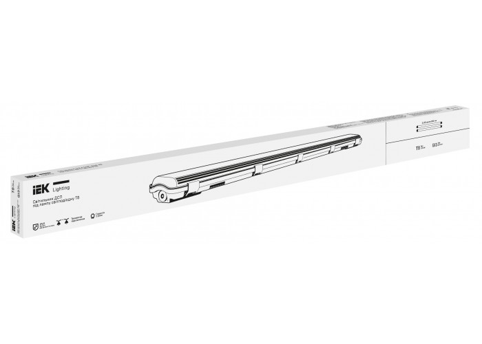 Промисловий світильник IEK ALFA DSP-2120-02 2хT8 IP65 1200мм (LDSPA0-2120-02-K01)