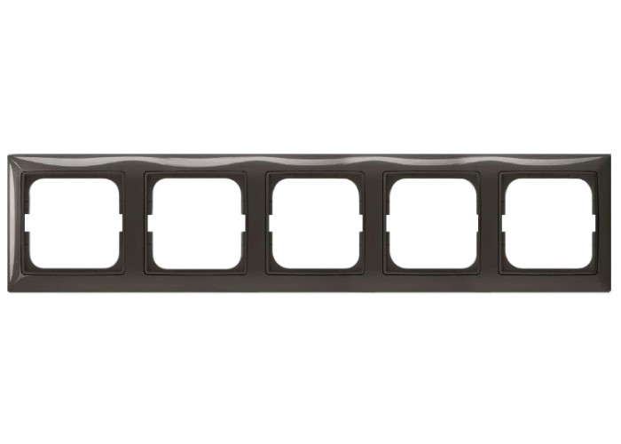 П'ятимісна рамка ABB Basic 55 2CKA001725A1510 2515-95-507 (чорний шато)