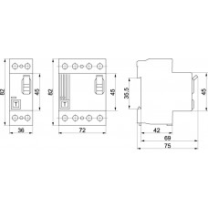 ПЗВ IEK ВД1-63 4Р, 25А, 300мА