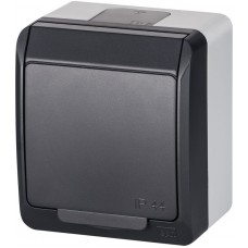 Розетка Elektro Plast 0324-7 Hermes 1 IP44 антрацит