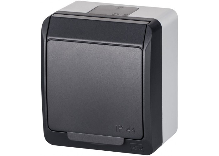 Розетка Elektro Plast 0324-7 Hermes 1 IP44 антрацит