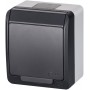Розетка Elektro Plast 0324-7 Hermes 1 IP44 антрацит
