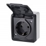 Розетка Elektro Plast 0324-7 Hermes 1 IP44 антрацит